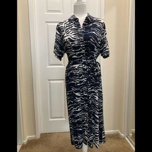 Ruby Rox zebra print shirt dress